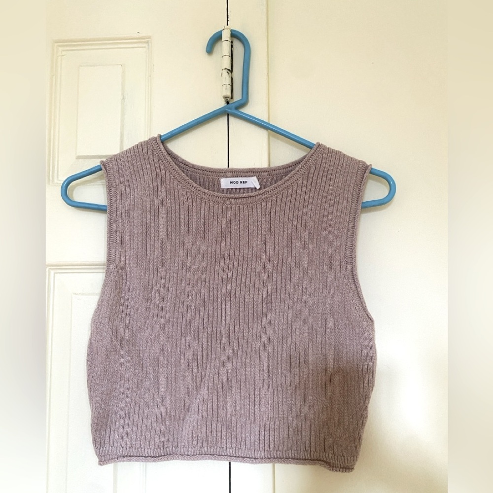 Mod Ref: Sweater muscle tank top.